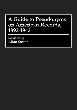 【预售】Guide to Pseudonyms on American Recordings