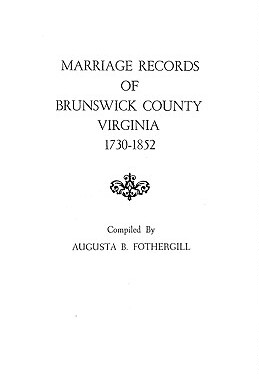 【预售】Marriage Records of Brunswick County, Virginia