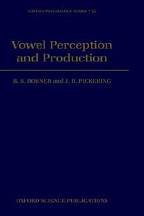 and Perception Vowel Production 预售