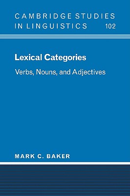 【预售】Lexical Categories: Verbs, Nouns and Adjectives