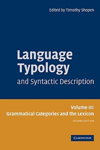 【预售】Language Typology and Syntactic Description: Volume