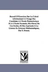 Infinitsimal Recueil Calcul Sur 预售 Exercices