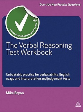 【预售】The Verbal Reasoning Test Workbook: Unbeatable