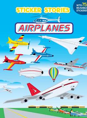 【预售】Airplanes [With 75 Reusable Stickers]