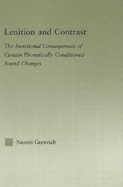 【预售】Lenition and Contrast: The Functional Consequences
