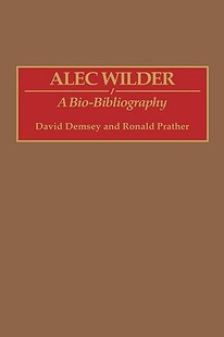 预售 Bio Alec Bibliography Wilder