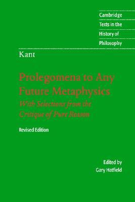 Immanuel Kant: Prolegomena to Any Future