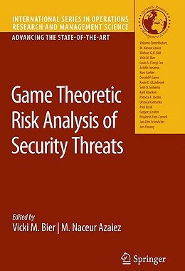 【预售】Game Theoretic Risk Analysis of Security Threats