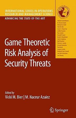 【预售】Game Theoretic Risk Analysis of Security Threats