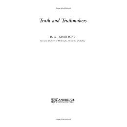 【预售】Truth and Truthmakers