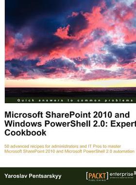 【预售】Microsoft Sharepoint 2010 and Windows Powershell