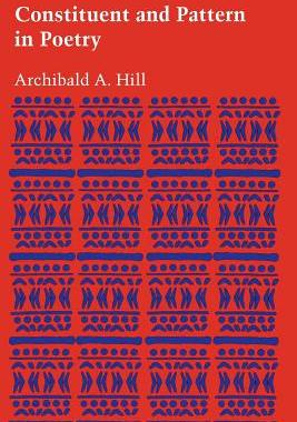 【预售】Constituent and Pattern in Poetry