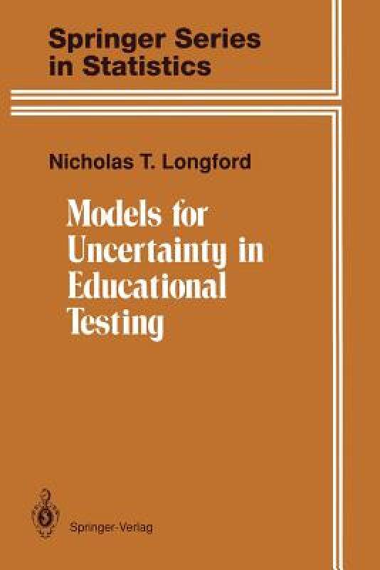 【预售】Models for Uncertainty in Educational Testing