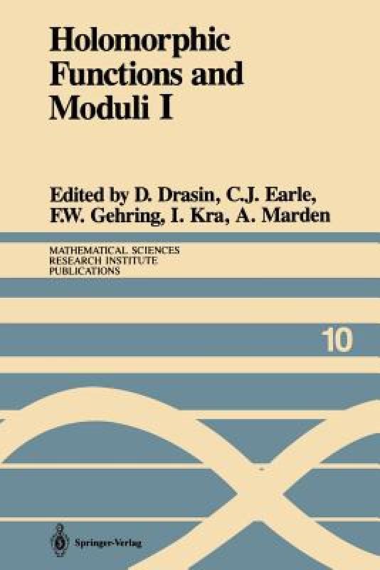 【预售】Holomorphic Functions and Moduli I: Proceedings of a 书籍/杂志/报纸 原版其它 原图主图