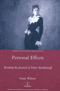 【预售】Personal Effects: Reading the 'Journal' of Marie
