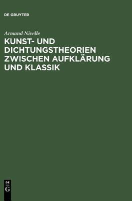 【预售】Kunst- Und Dichtungstheorien Zwischen Aufklarung Und