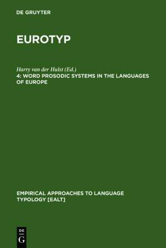 【预售】Word Prosodic Systems in the Languages of Europe