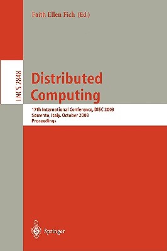 【预售】Distributed Computing: 17th International