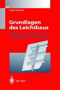 【预售】Grundlagen Des Leichtbaus: Einfuhrung in Die Theorie