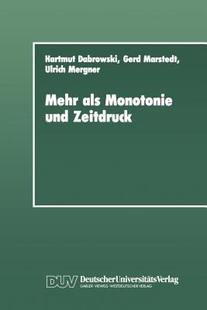 【预售】Mehr ALS Monotonie Und Zeitdruck: Soziale