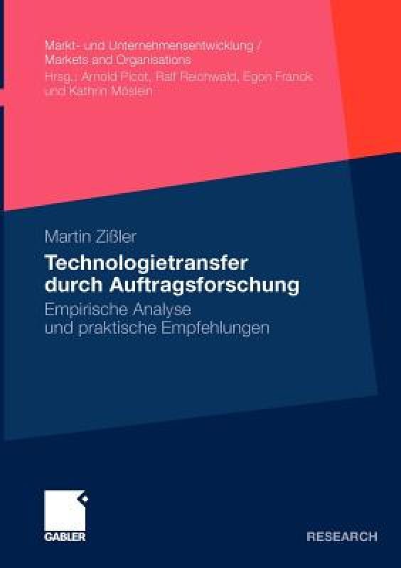 【预售】Technologietransfer Durch Auftragsforschung: