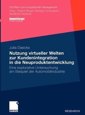 【预售】Nutzung Virtueller Welten Zur Kundenintegration in