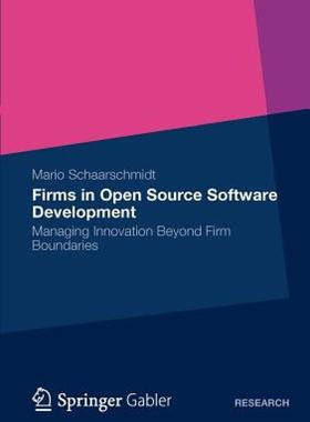 【预售】Firms in Open Source Software Development: Managing