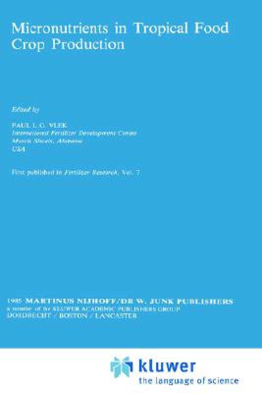【预售】Micronutrients in Tropical Food Crop Production