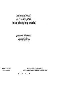 Air Transport Changing International World 预售
