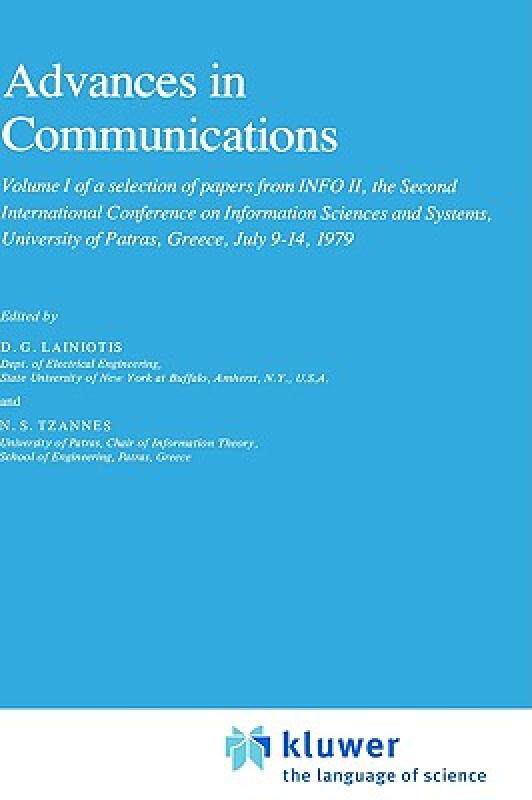 【预售】Advances in Communications: Volume I of a Selection