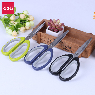 Deli/得力6047手感舒适家用剪刀