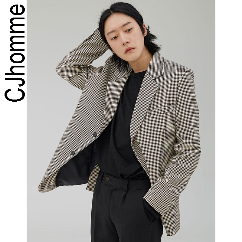 CJHOMME Autumn new pattern Versatile houndstooth Simplicity man man 's suit coat 2019 Korean version of the handsome ins tidein the Men's clothing, Suits  category - from Buy2taobao.com to provide professional Taobao agent buy service