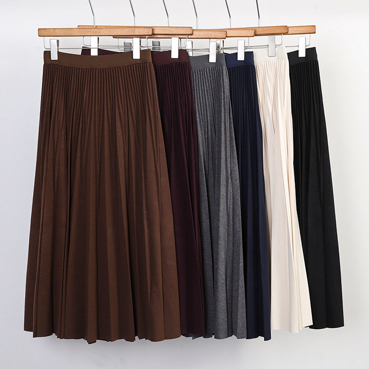 美拉德风琴毛呢百褶裙女2025秋冬新款a字大摆高腰百搭显瘦半身裙,女装/女士精品,半身裙,淘宝优惠券,粉丝福利购,淘宝优惠卷