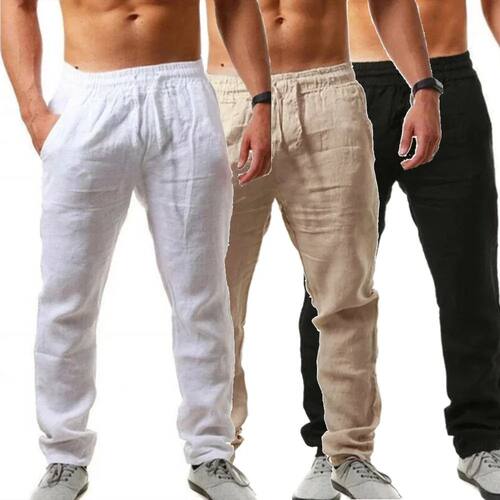 Men's Casual Pants Summer Male Breathable High Quality Trous