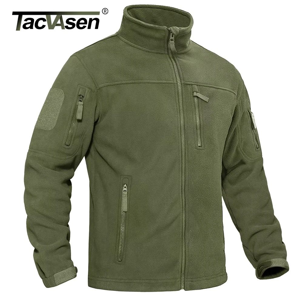 TACVASEN Men's Fleece Jacket Soft Warmth Windproof Full Zip