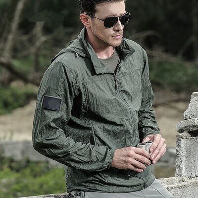 Summer Lightweight Tactical Jacket Men's Windbreaker Thin Sk
