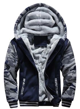 Men's Jacket Camouflage Thicken Winter Jackets for Men Fleec
