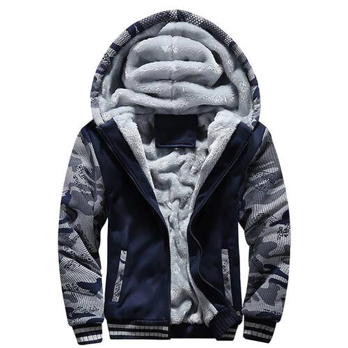 Men's Jacket Camouflage Thicken Winter Jackets for Men Fleec