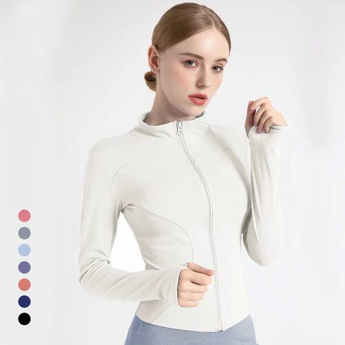 S-3XL Women's Tracksuit Jacket Slim Fit Long Sleeved Fitness