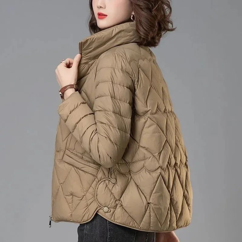 Lightweight Down Cotton Jacket Women Coats 2023Autumn Winter