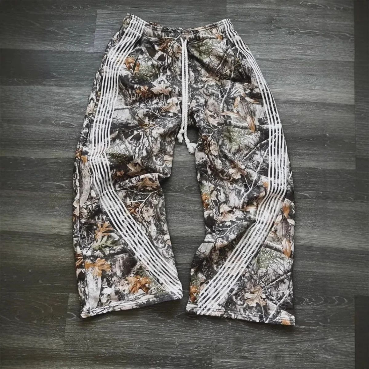 Camouflage Casual Pants Y2k Embroidered Camo Functional Tact