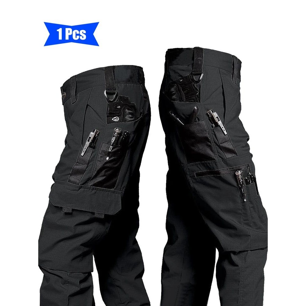 Men'S Tactical Pants, Durable Multi-Pocket Cargo Pants for O