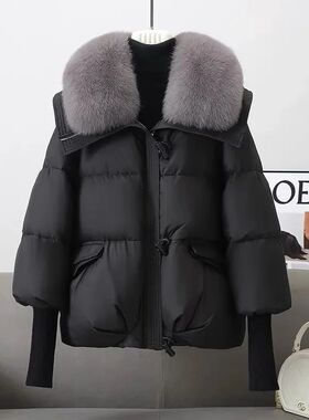 2024 Winter Women's Warm Coat New Thicken Fur collar Jacket