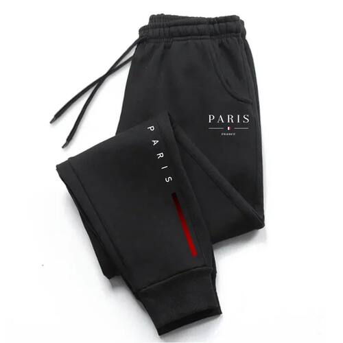 2025 New Arrival Paris Printed Sweatpants for Men High Grade