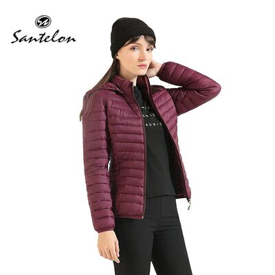 SANTELON Winter Ultralight Padded Puffer Jackets For Women S