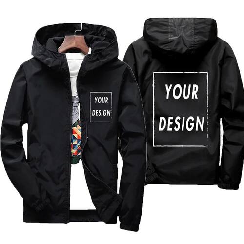 Custom Brand Logo Autumn Jacket Men Waterproof Warm Windbrea