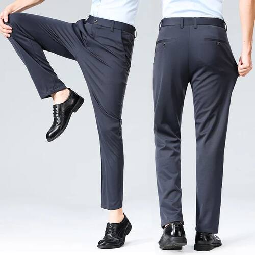 29-42 Men's Summer Pants Thin Straight Stretch Casual Pants