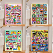 治愈填色多色填充数字画独家画 小狗合集 宝藏湾 数字油画diy