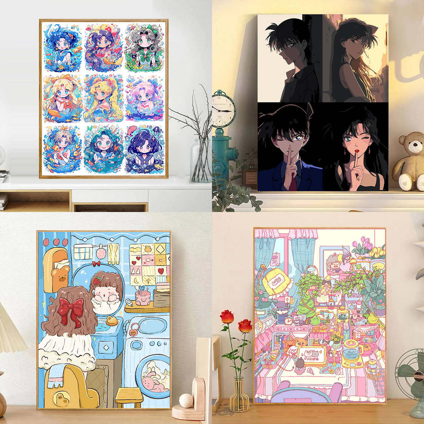 宝藏湾【7月上新】数字油画diy填充油画治愈系松弛感插画师独家画,家居饰品,DIY/数字油画,淘宝优惠券,粉丝福利购,淘宝优惠卷