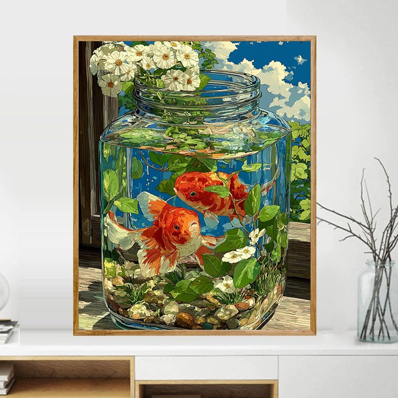 宝藏湾 数字油画diy云境漫行唯美治愈填色多色填充数字画独家画,家居饰品,DIY/数字油画,淘宝优惠券,粉丝福利购,淘宝优惠卷